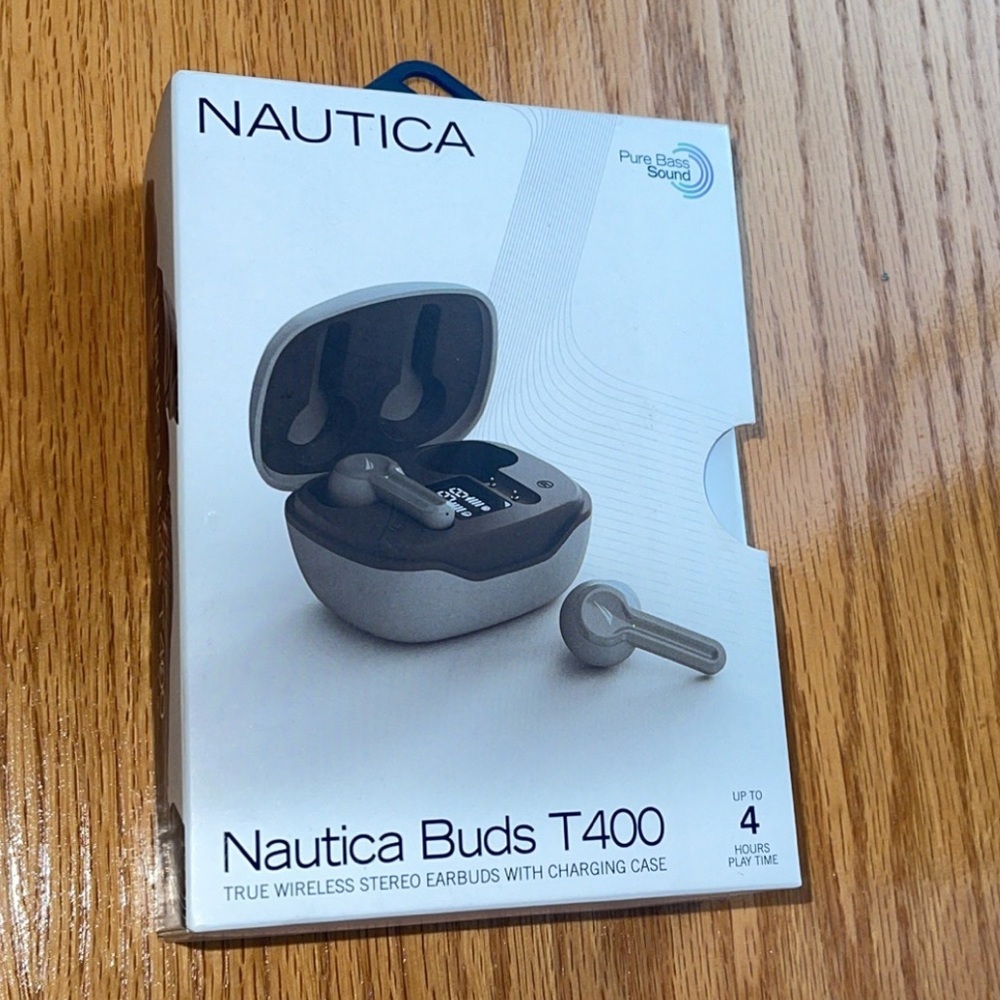 NAUTICA T400 TRUE WIRELESS STEREO EARBUDS WITH CHARGING CASE - Picture 2 of 9